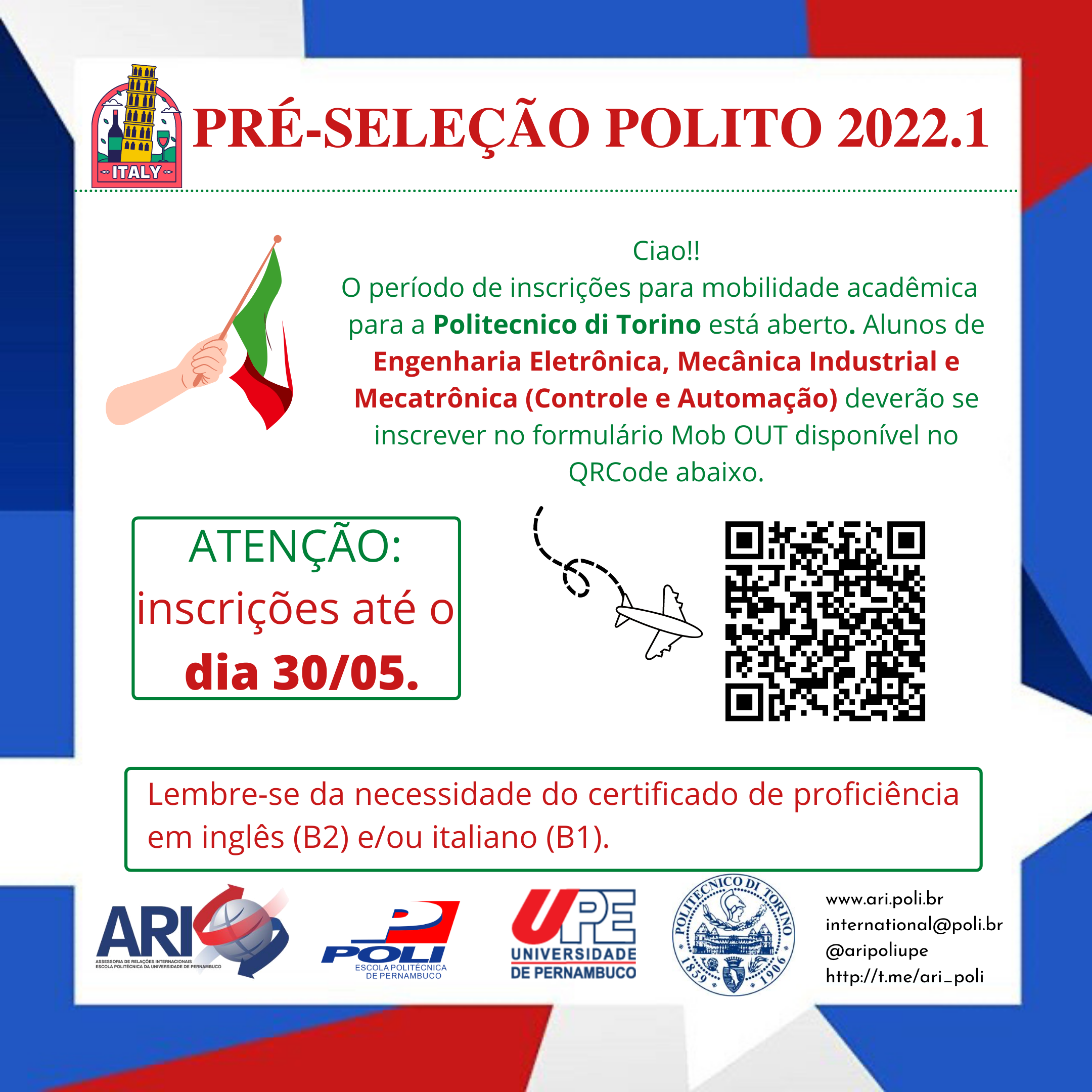 Pré-seleção POLITO 2022.1